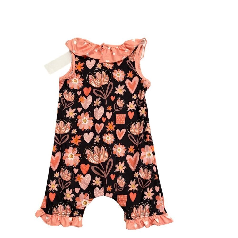 Penelope Plumm Boutique Toddler Girl's Floral Romper - Size 3T - New! - Picture 2 of 2